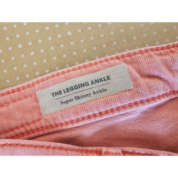 Adriano Goldschmid Jeans Womens 25x28 Pink The Legging Ankle Super Skinny - Picture 5 of 12